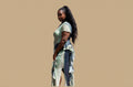 Amira Green-Mesh Dress